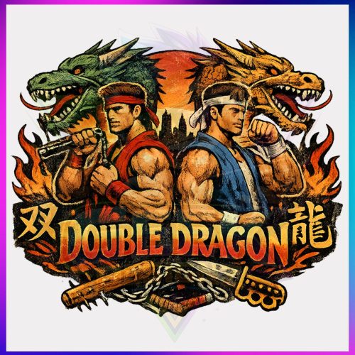 DOUBLE DRAGON 8-BIT VINTAGE Design