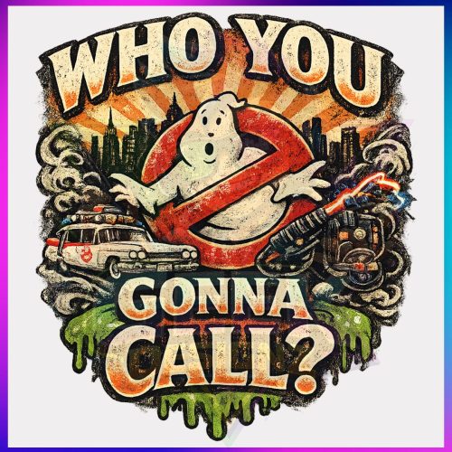 Ghostbusters - Cityscape Vintage Design