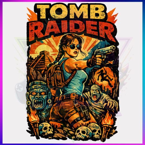  Tomb Raider Vintage Poster