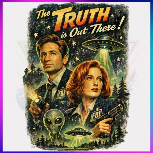  X-FILES - Vintage Sci-Fi  Poster